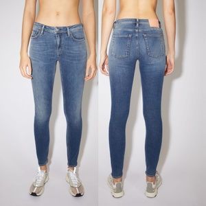 Acne Studios Bla Konst Mid-Rise Skinny Leg Jeans (W27/L34)